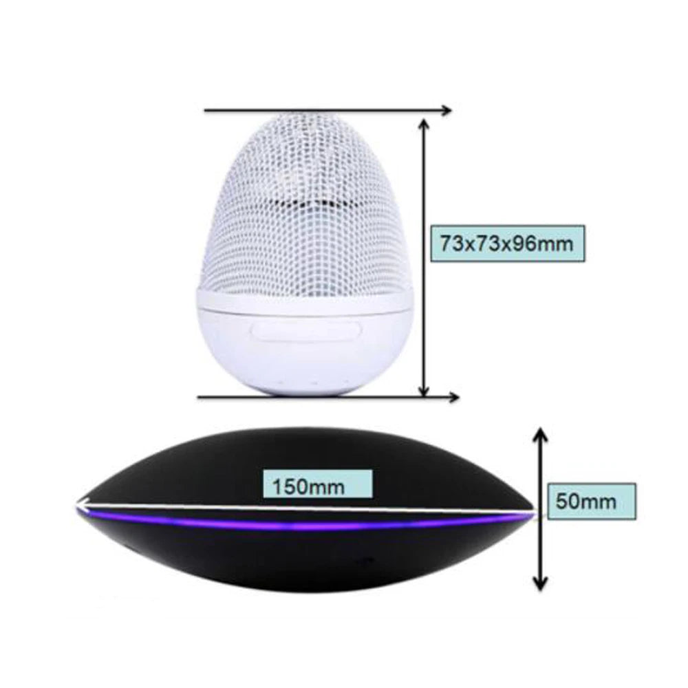 NEW LED Night Light Levitating Air Bluetooth Audio Rotation Magnetic Suspension Floating Lamp for Bedroom, Home  - [8-17 DAY DELIVERY] - 2 COLORS -