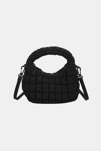 Thumbnail for Quilted Puffy Removable Strap Crossbody Bag - T - 5 COLORS -