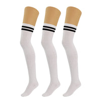 Thumbnail for 3 Pairs Over the Knee Thigh High Socks Warm Stocking Women Boot Socks - FITS SIZES 5-10 - 10 COLORS -