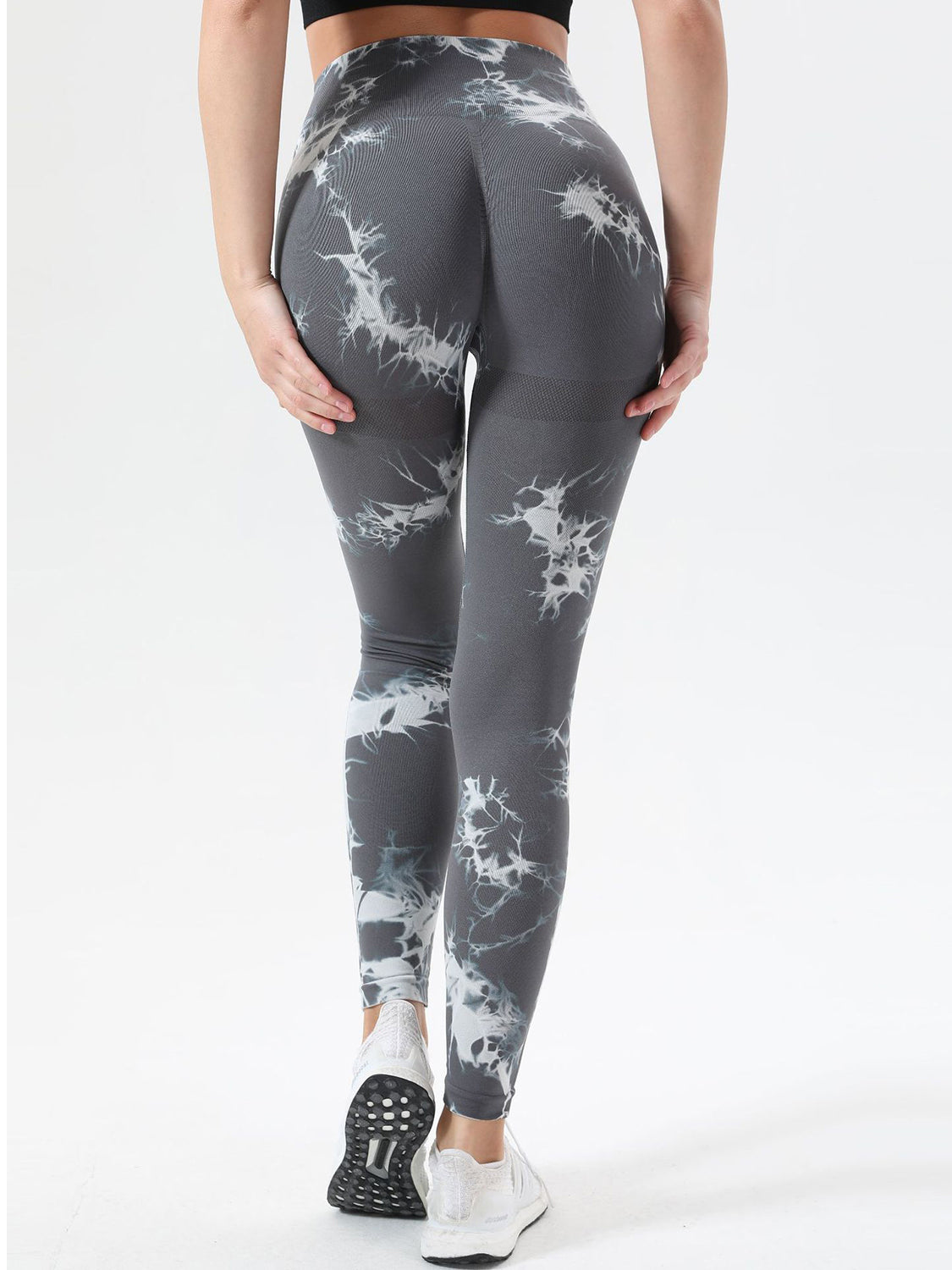 Tie-Dye High Waist Active Leggings - T - 12 COLORS -