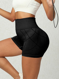 Thumbnail for High Waist Active Shorts - 3 SIZES - T - 4 COLORS -