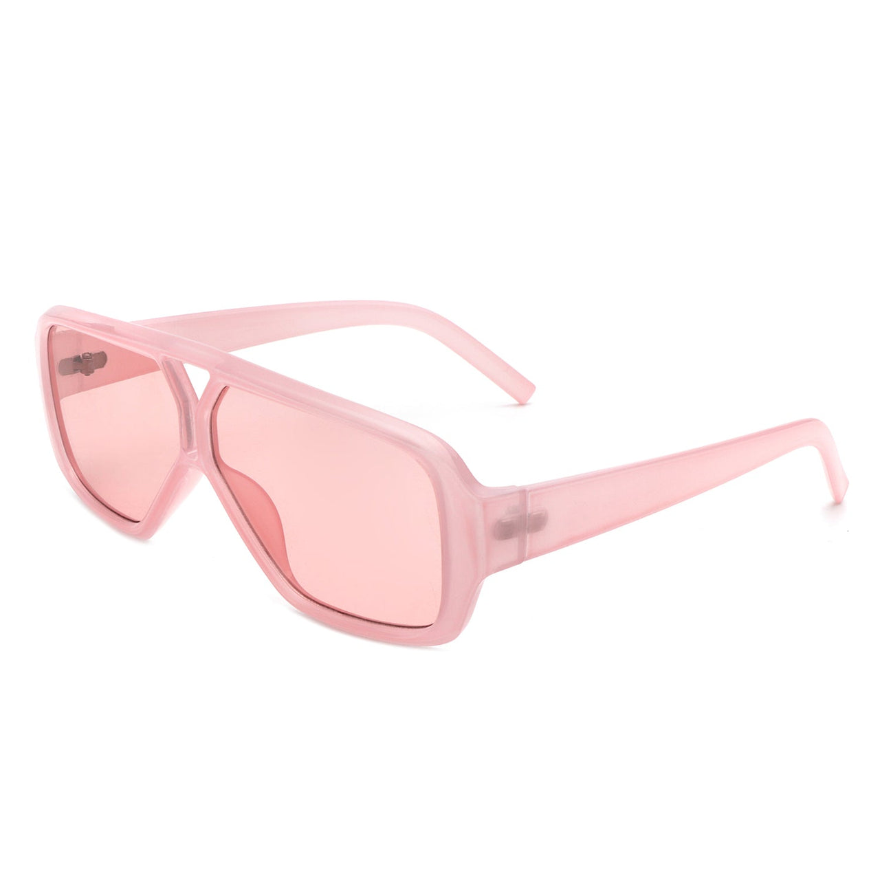 Cramilo - Skyhaven - Retro Oversized Square Double Bridge Fashion Sunglasses - 6 COLORS -