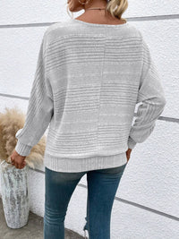 Thumbnail for Round Neck Long Sleeve Top - T - 6 COLORS -