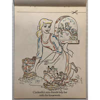 Thumbnail for Vintage 1980s Walt Disney and McDonald's Cinderella Paint With Water Book