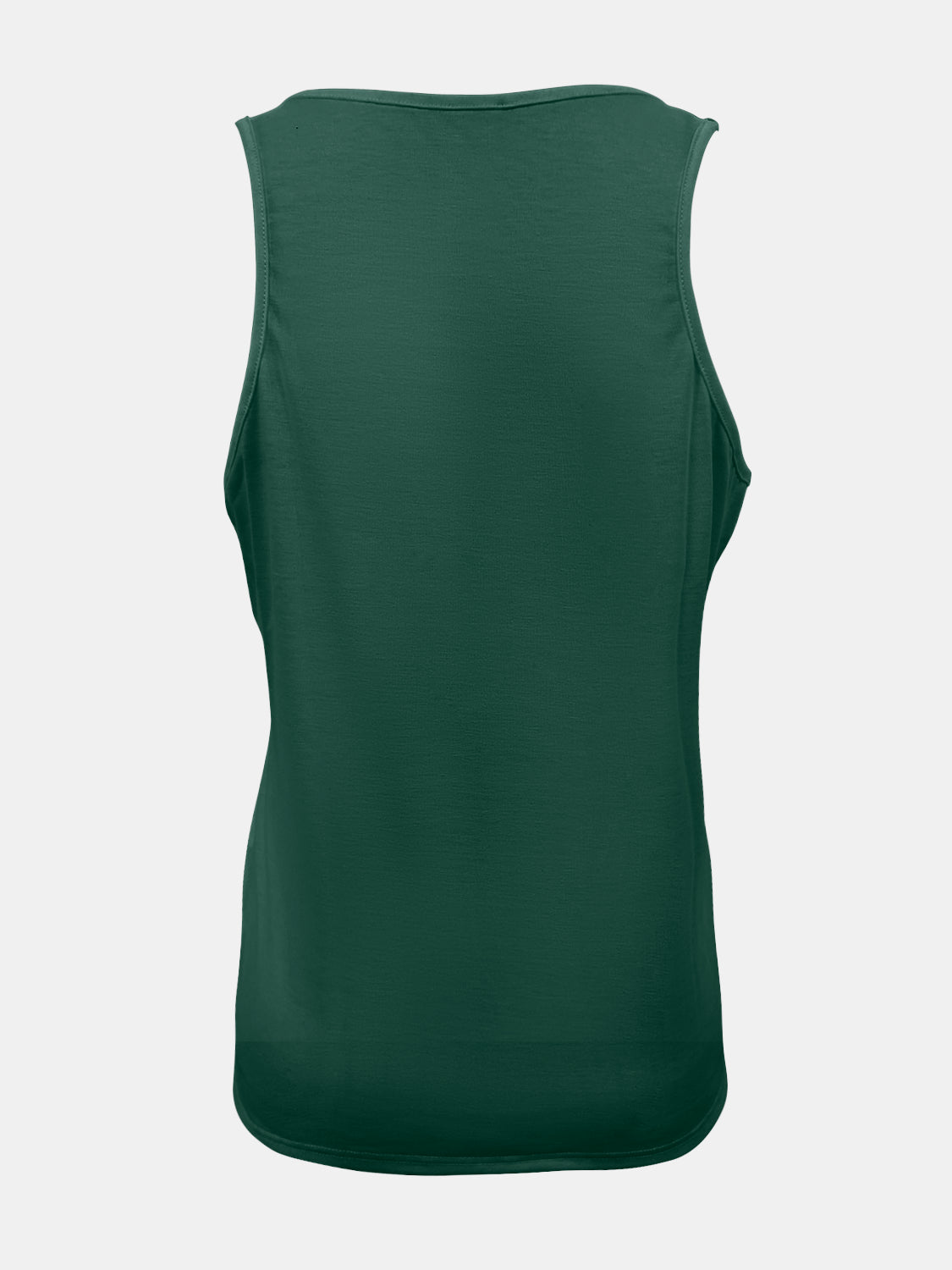 Full Size Quarter Snap Scoop Neck Tank - SIZES S THRU 3XL - T - 8 COLORS -