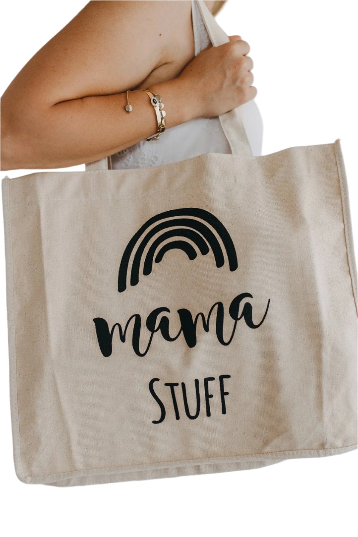 Geople - Mama Stuff Statement Tote Bag for Mums (Hospital Bag - Baby Shower Gift) - 1 COLOR -