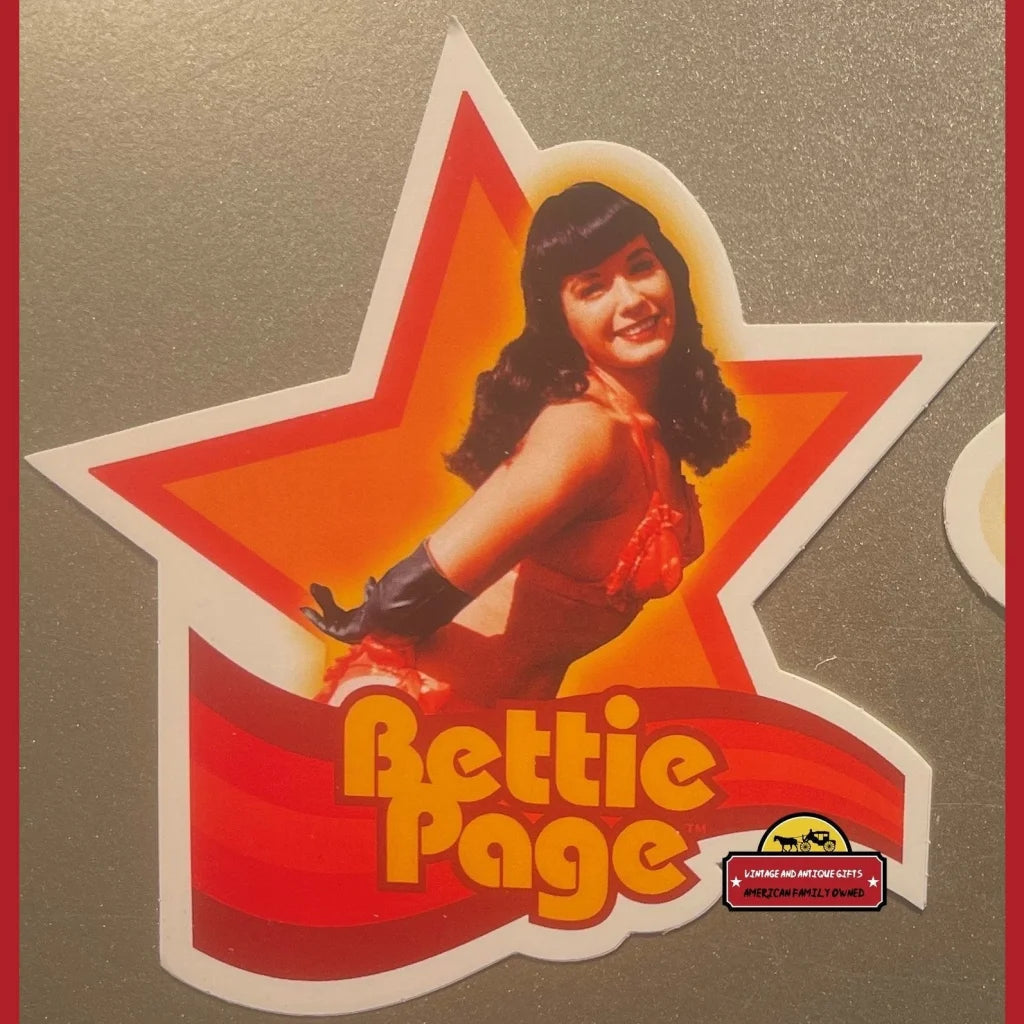 Rare Vintage Bettie Page Sticker Combo Photos by Bunny Yeager 1990s - 2000s