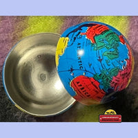 Thumbnail for 3, 6 or 12 Vintage Tin Globes 1980s, Earth, Possible Stash, Pill Box, Very Neat and Historically Accurate