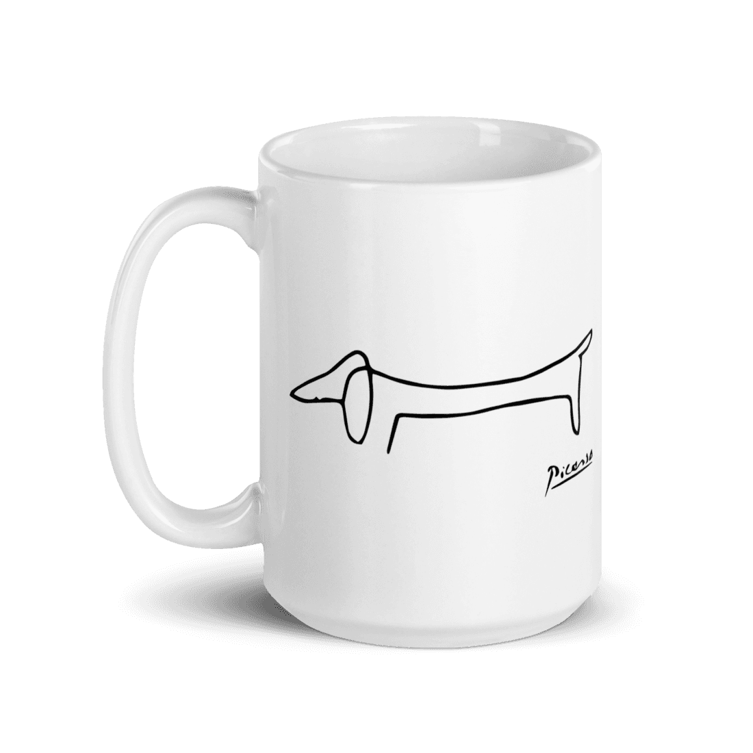 Pablo Picasso Dachshund Dog (Lump) Artwork Mug - 2 SIZES - 1 COLOR -