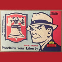 Thumbnail for Vintage Patriotic Bicentennial Dick Tracy Stickers 1975 Chester Gould Chicago Tribune