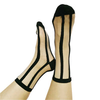 Thumbnail for Chic in Line Sheer Socks Set  - 2 PAIRS -