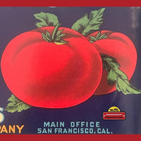 Thumbnail for Vintage 1940s Valley King Vegetable Crate Label, Elk, Buck, Stag San Francisco, CA