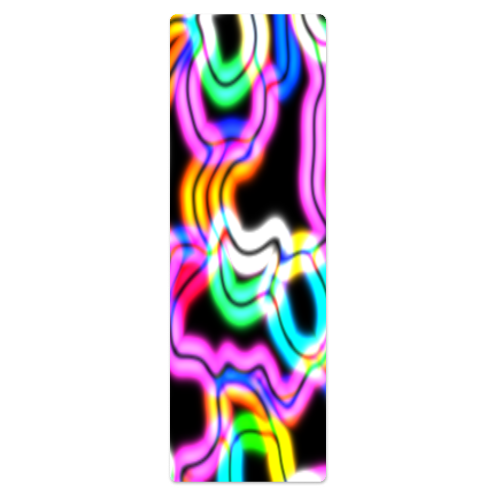 OOTO - Deluxe Extra Thick Yoga Mat - Gelatinous Neon - Design only - No Logo -