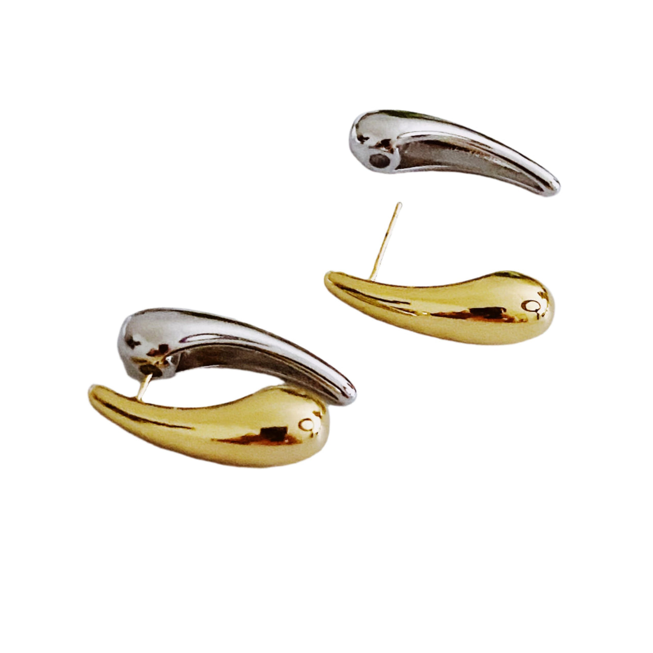 Ellison & Young - Front and Back Sleek Earrings -