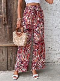 Thumbnail for Printed Wide Leg Pants - Beach or Everyday - T - 5 COLORS -