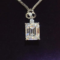 Thumbnail for 5 Carat Moissanite 925 Sterling Silver Necklace