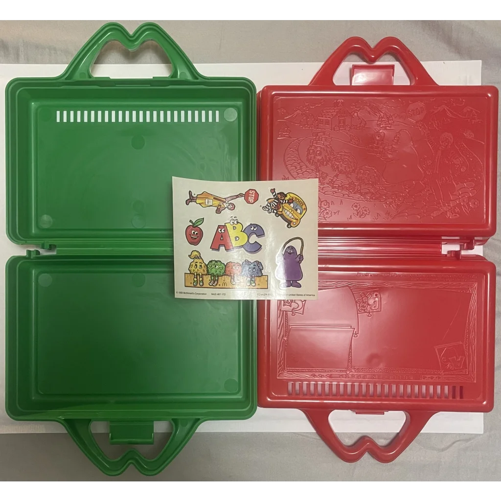 Vintage 1980s McDonald's Lunch, Crafts, Storage, Box With Original Stickers