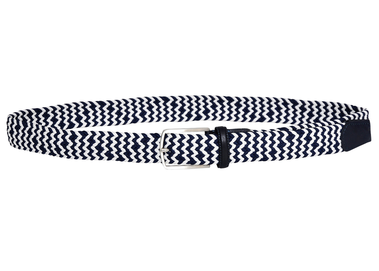 Jkel - Danube Zebra Striped Men Stretch Belt -