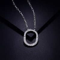 Thumbnail for 925 Sterling Silver Inlaid Moissanite Pendant Necklace