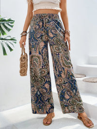 Thumbnail for Printed Wide Leg Pants - Beach or Everyday - T - 5 COLORS -