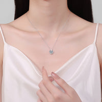 Thumbnail for 2 Carat Moissanite 925 Sterling Silver Heart Shape Necklace