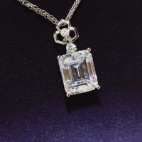 Thumbnail for 5 Carat Moissanite 925 Sterling Silver Necklace