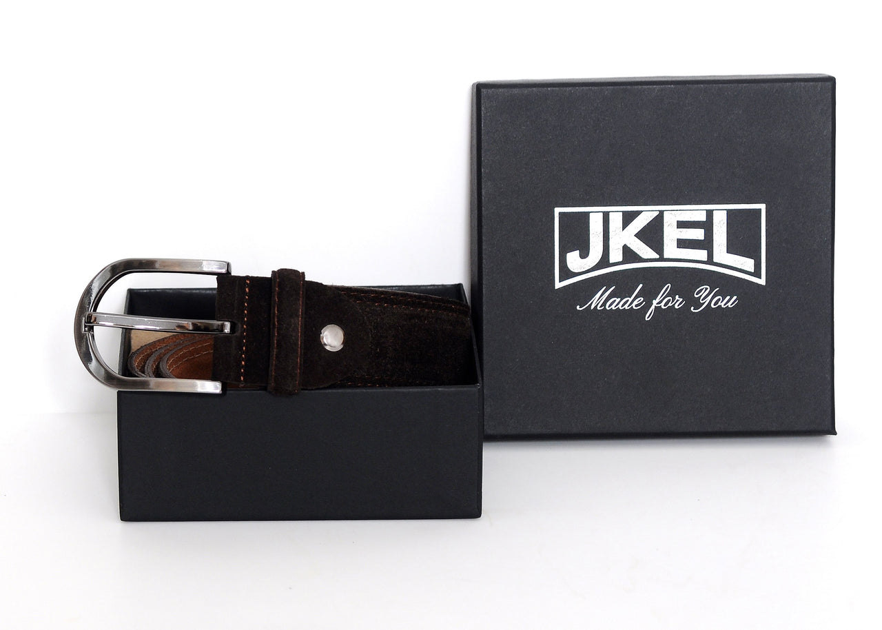 Jkel - Sagrada Dark Brown Suede Belt -