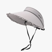 Thumbnail for Frill Adjustable Ice Silken Sun Hat - T - 5 COLORS -