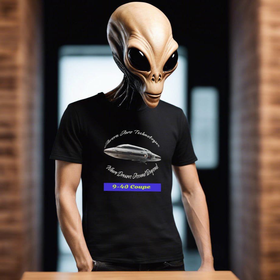 9-40 Coupe, Alien Sports Spaceship T-Shirt, Alien Shirt, the Daily Spaceship - 2 COLORS -