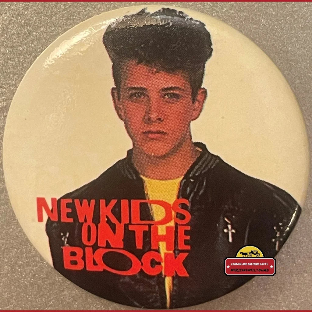 Vintage New Kids on the Block Pin, Joey McIntyre, Boston, Ma 1980s Nkotb