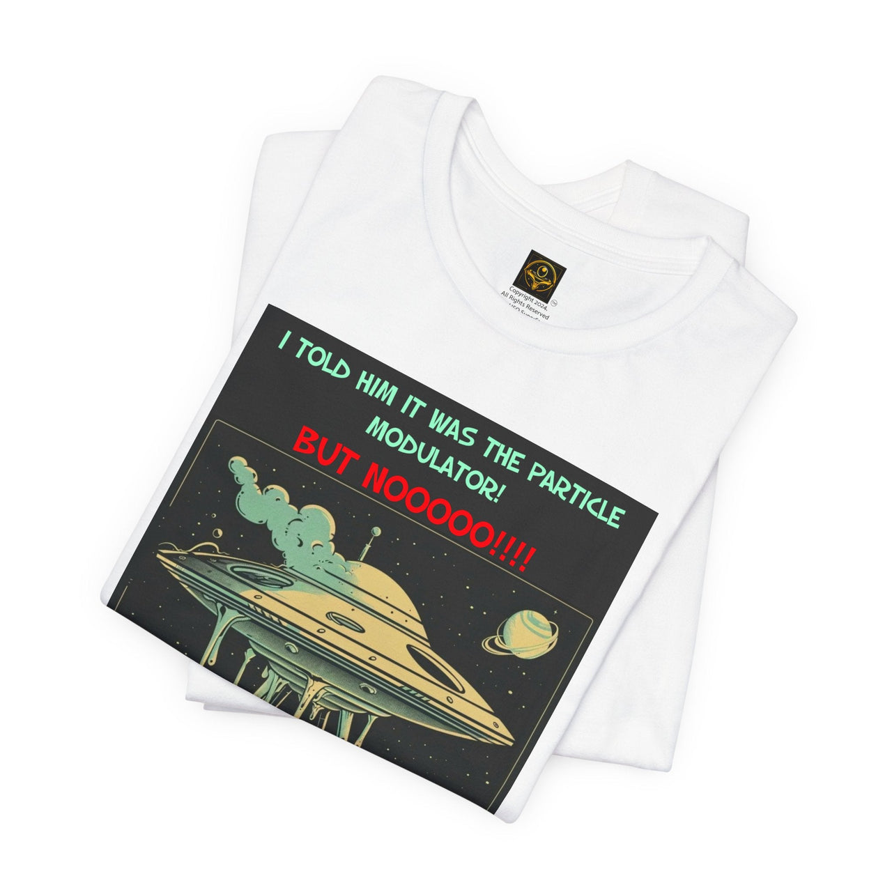 Alien T-Shirt Flying Saucer Breakdown Funny Alien Tee UFO Tshirt - 3 COLORS -