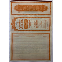 Thumbnail for Antique 1924 Northern Central Railway Company Gold Bond Certificate