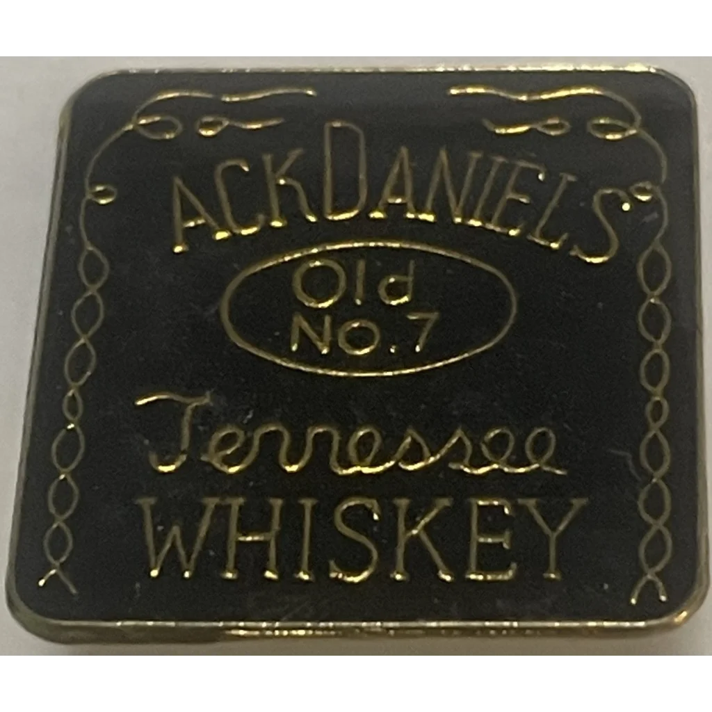 Rare Misprint Vintage Jack Daniels Old No. 7 Whiskey Enamel Pin, Unique!