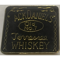 Thumbnail for Rare Misprint Vintage Jack Daniels Old No. 7 Whiskey Enamel Pin, Unique!