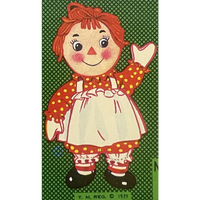 Thumbnail for Vintage 1960s ⭐️ Raggedy Ann Can Label, Chicago, IL, American and Illinois Icon!