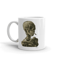 Thumbnail for Van Gogh Skull of a Skeleton With Burning Cigarette 1886 Mug - 2 SIZES - 1 COLOR -