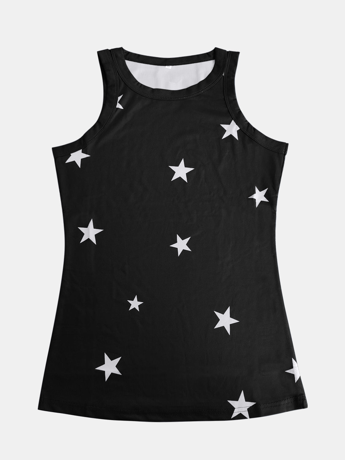 Full Size Star Round Neck Tank - T - 3 COLORS -