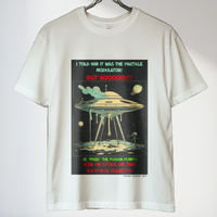 Thumbnail for Alien T-Shirt Flying Saucer Breakdown Funny Alien Tee UFO Tshirt - 3 COLORS -