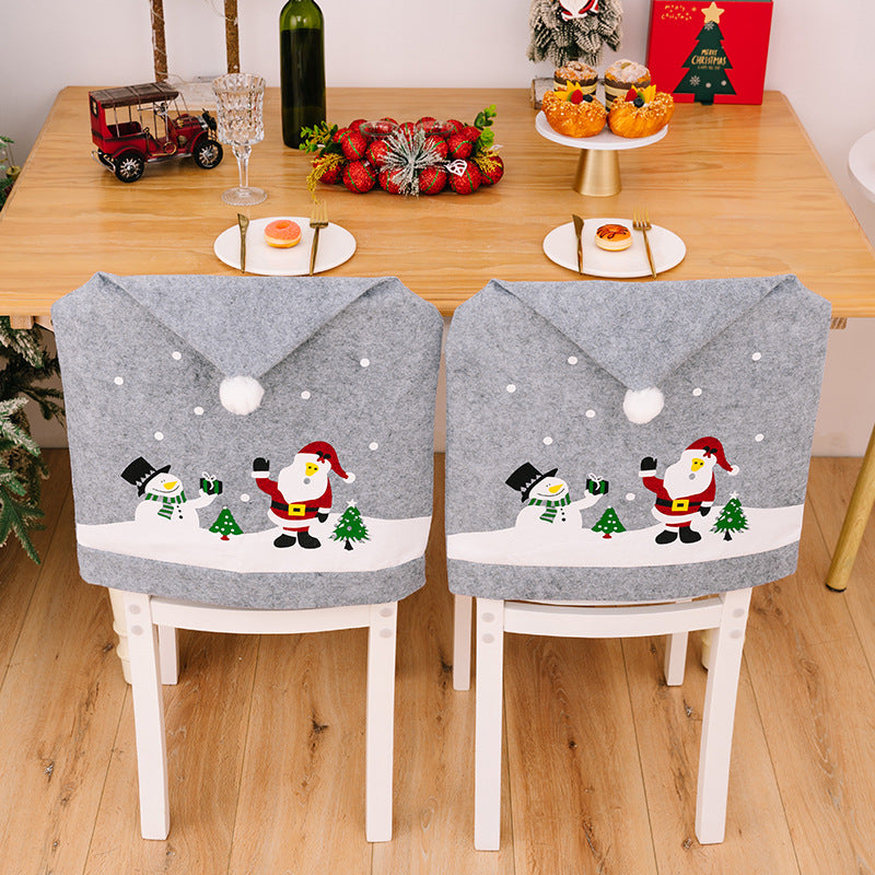 Christmas Pattern Chair Covers - SOLD AS EACH - [5-10 DAY DELIVERY] - T - 1 DESIGN -