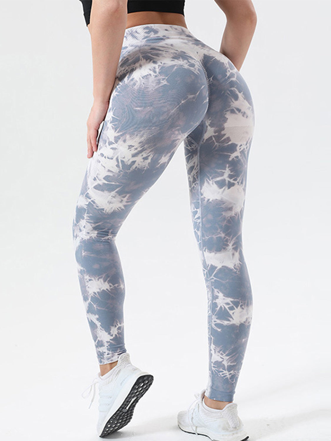 Tie-Dye High Waist Active Leggings - T - 12 COLORS -