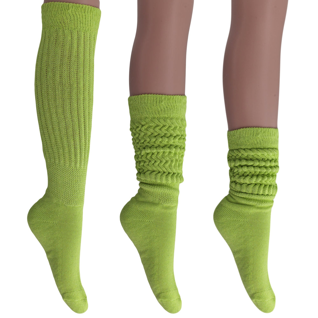 6 Pairs Extra Long Heavy Slouch Socks Shoe Size 5 to 10 - 29 COLORS -