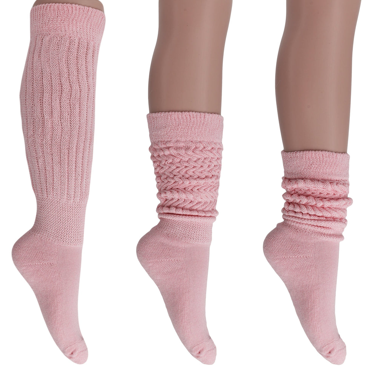 6 Pairs Extra Long Heavy Slouch Socks Shoe Size 5 to 10 - 29 COLORS -