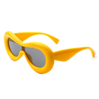 Thumbnail for Cramilo - Argo - Oversized Y2K Inflated Frame One Piece Lens Sunglasses - 6 COLORS -