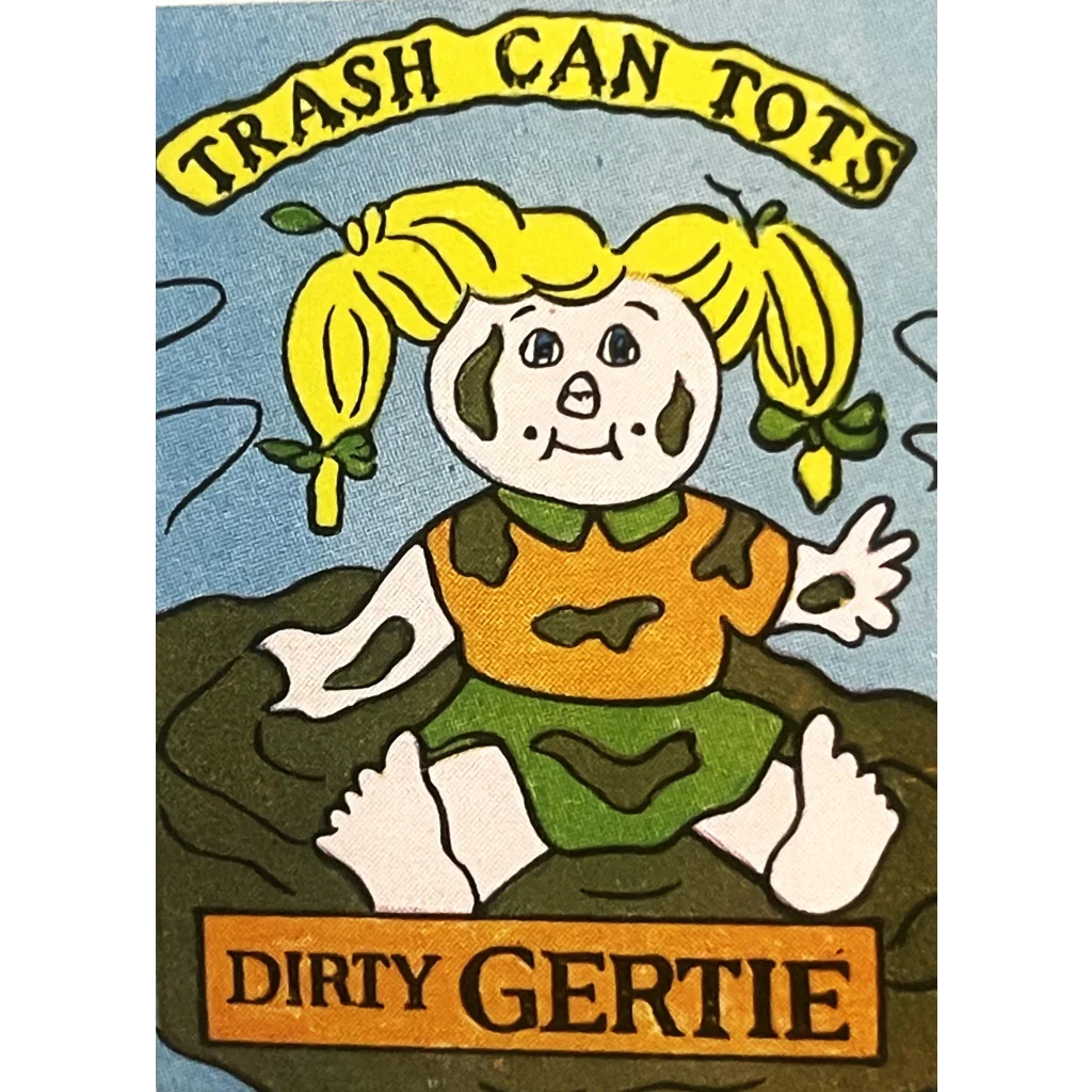 Vintage 1980s 🗑️ Trash Can Tots Stickers Madballs and Garbage Pail Kids Inspired - 10