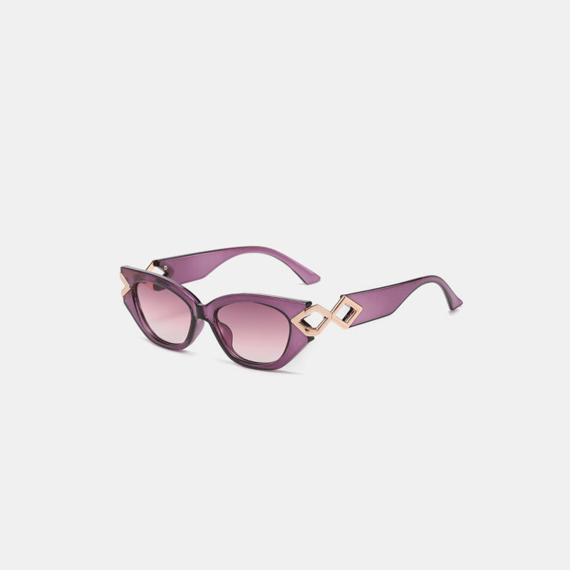 Polycarbonate Frame Cat-Eye Sunglasses - T - 7 COLORS -