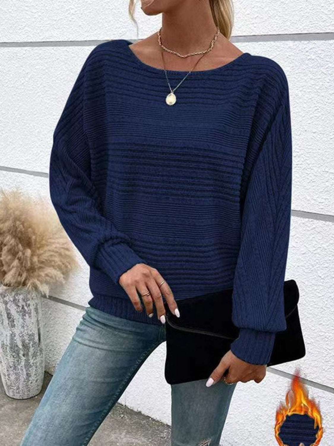 Round Neck Long Sleeve Top - T - 6 COLORS -