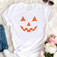 Thumbnail for Women Halloween Pumpkin Print Knit Top