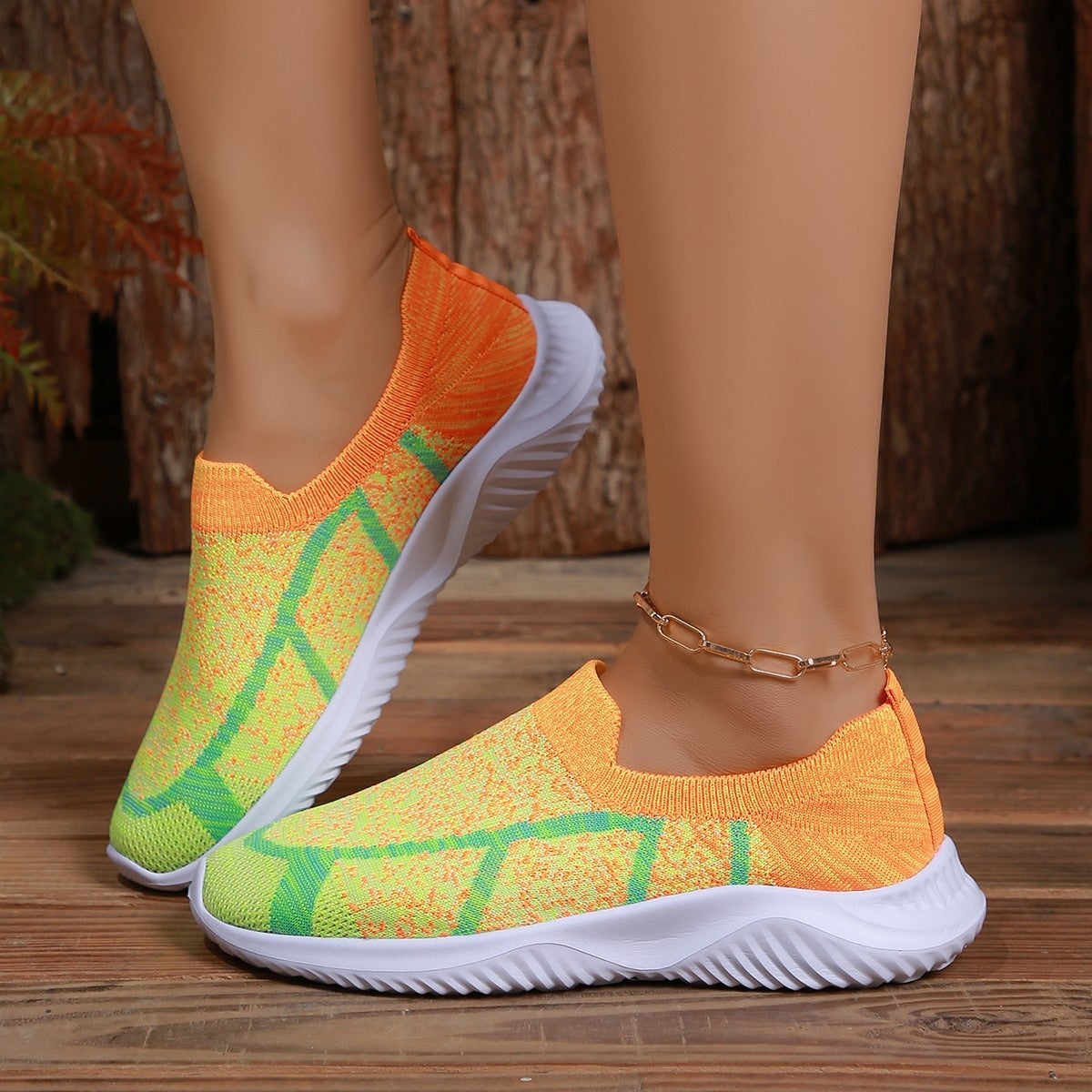 Breathable Mesh Round Toe Sneakers - T - 2 COLORS -