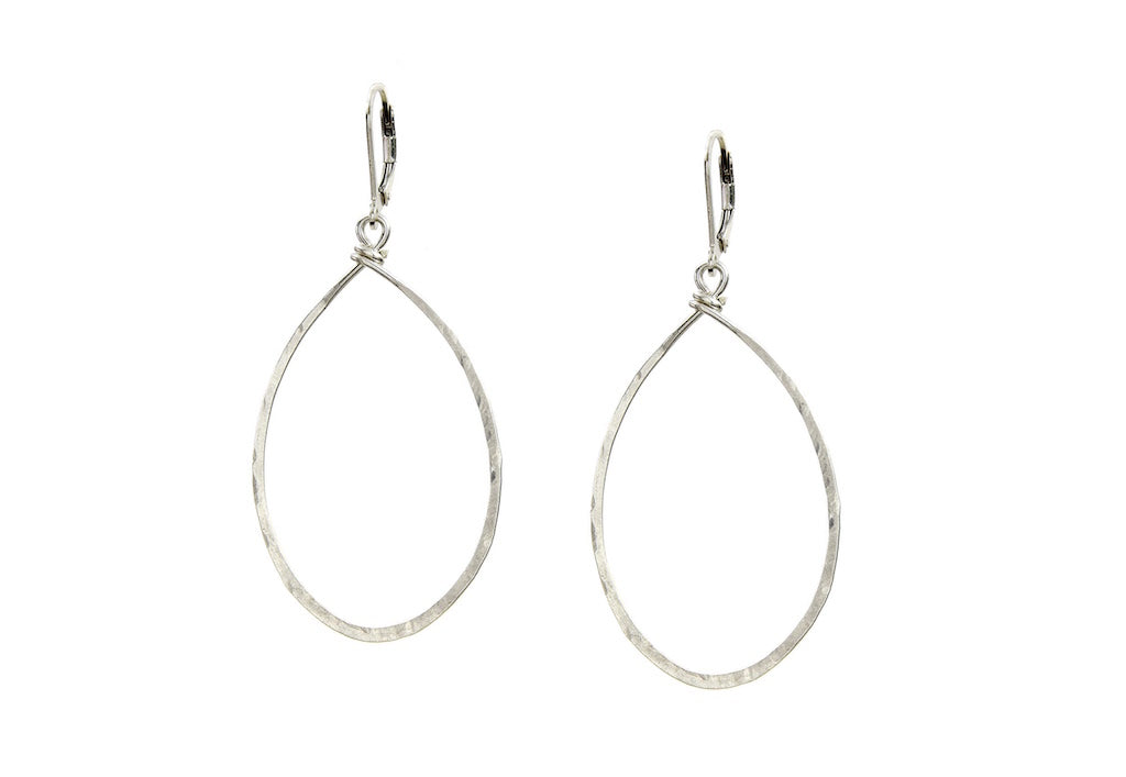 Agapantha - Hanna Hammered Hoops - 3 FINISHES -