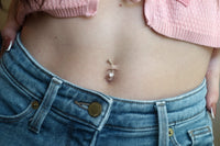 Thumbnail for Zahav - 14kt Solid Gold or 10k Solid Gold 5mm Round Belly Button Rings - 2 FINISHES -